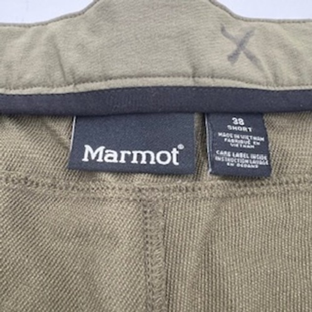 Marmot Mens Hiking Pants Olive Green Stretch Cargo Outdoor Trousers 38 Short - Picture 4 of 14